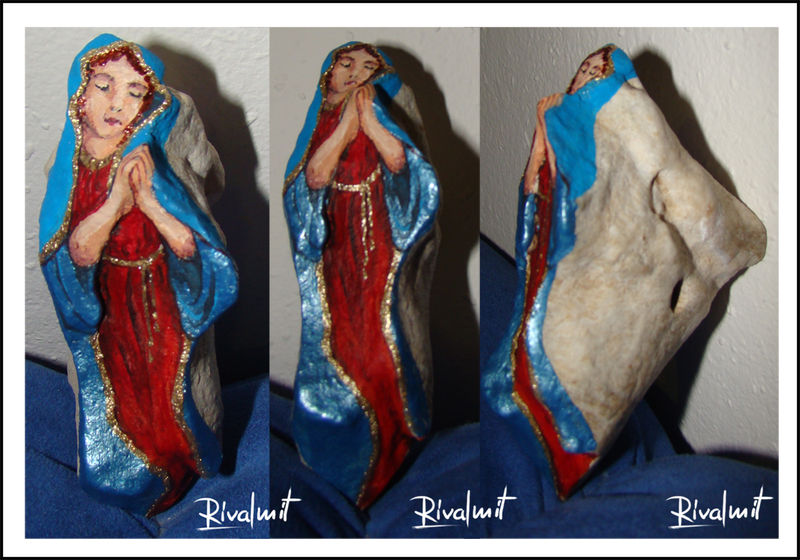 mary christianity crafts stone Other Stone Mary Other