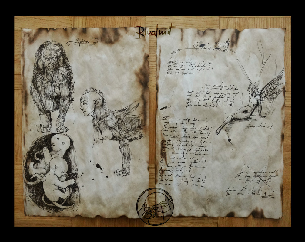 drawing sphinx mythology anthropomorphic fairy Study pages