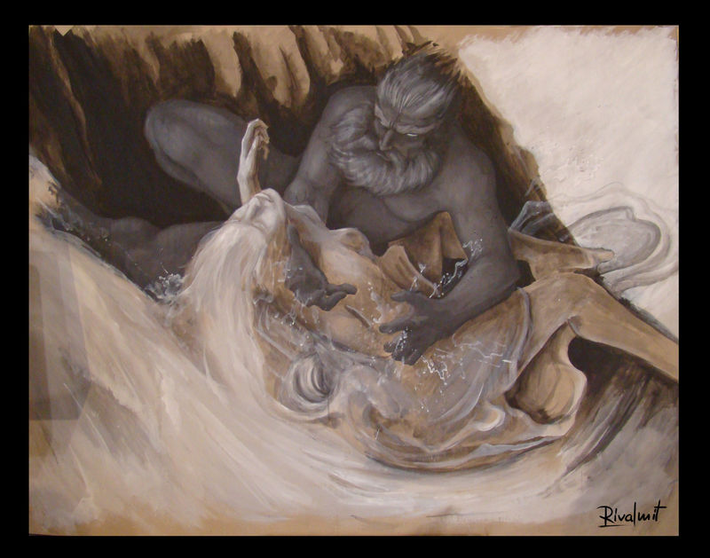 drawing mythology god woman man Drawings Aretuza Drawings