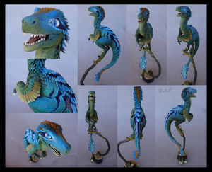 raptor companion sculpture