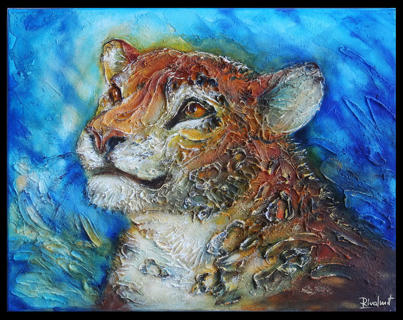3d painting leopard painting Paintings Leopard Paintings