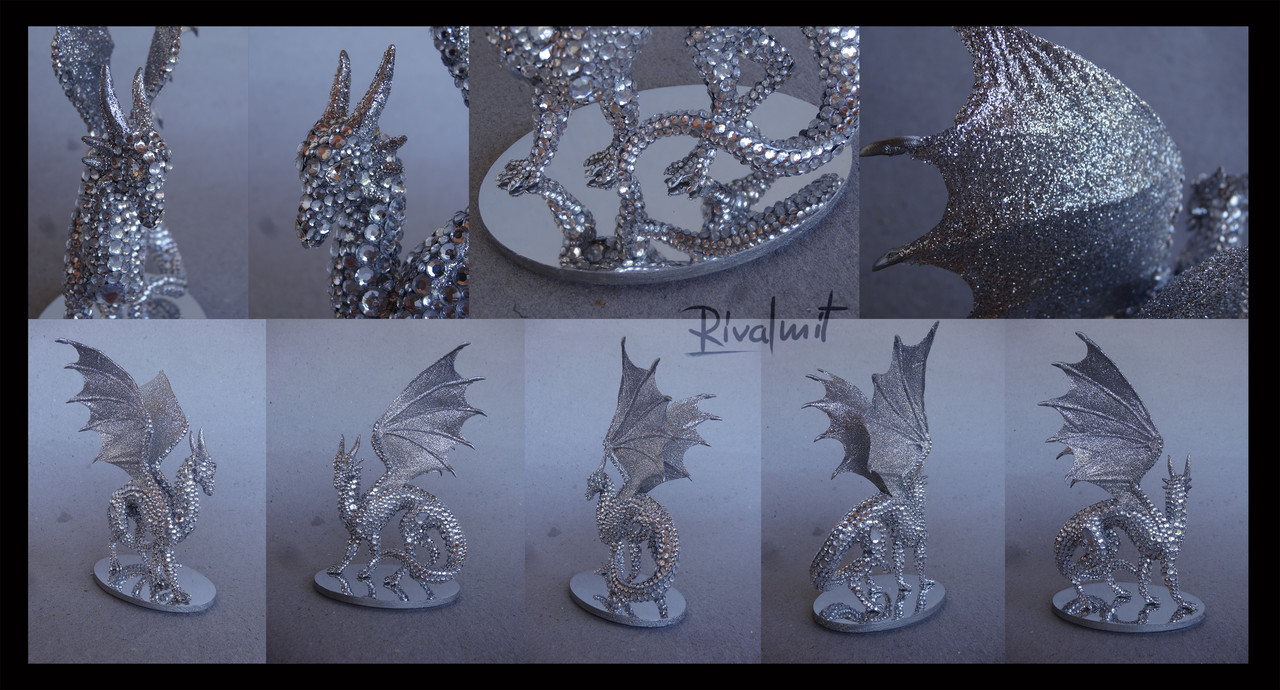 sculpture dragon diamond mixed media eurofurence 22 Diamond dragon
