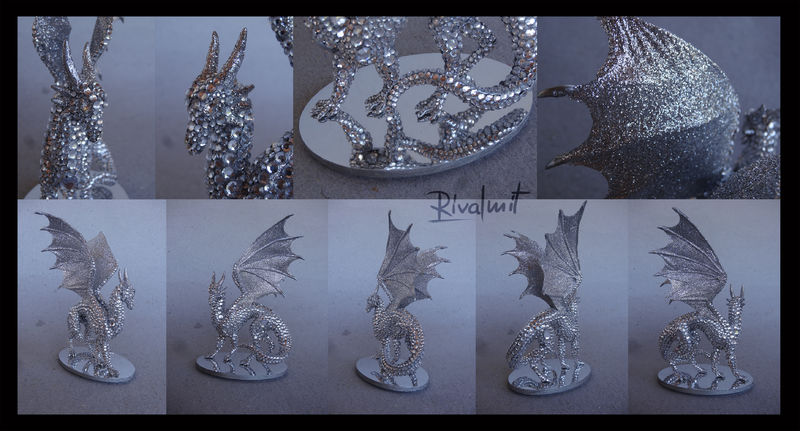 sculpture dragon diamond mixed media eurofurence 22 Sculptures Diamond dragon Sculptures