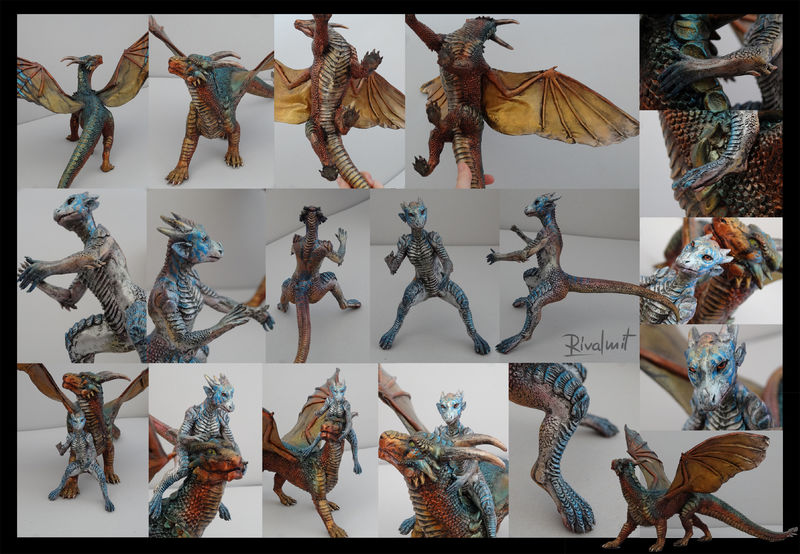 eurofurence dragon anthropomorphic sculpture Sculptures Dragon rider  Sculptures