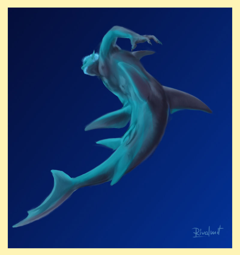 mermaid merman mythology sea Digital Drawings Mere Folk Digital Drawings