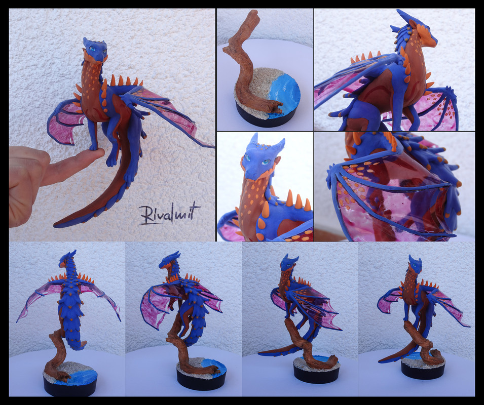 dragon commission companion sculpture balaning Rasha Companion