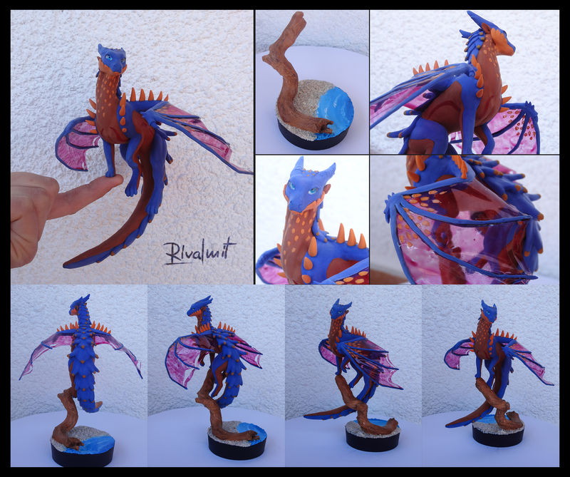 dragon commission companion sculpture balaning Sculptures Rasha Companion Sculptures