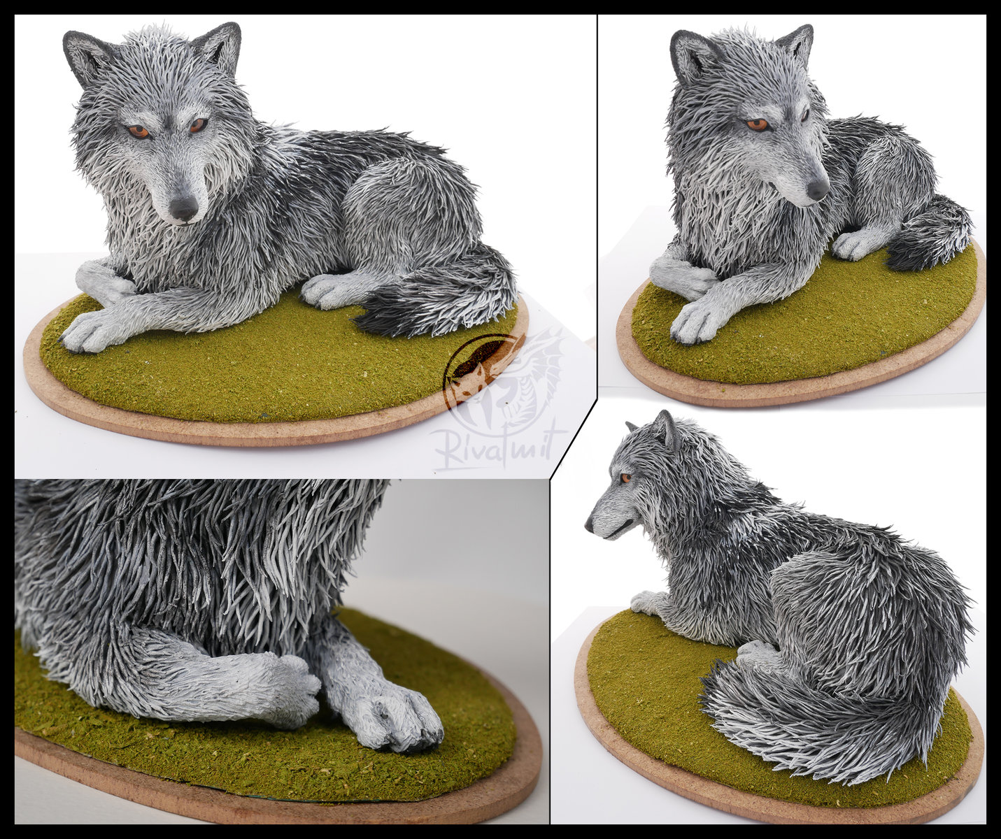 sculpture wolf art canine Luna Wolf