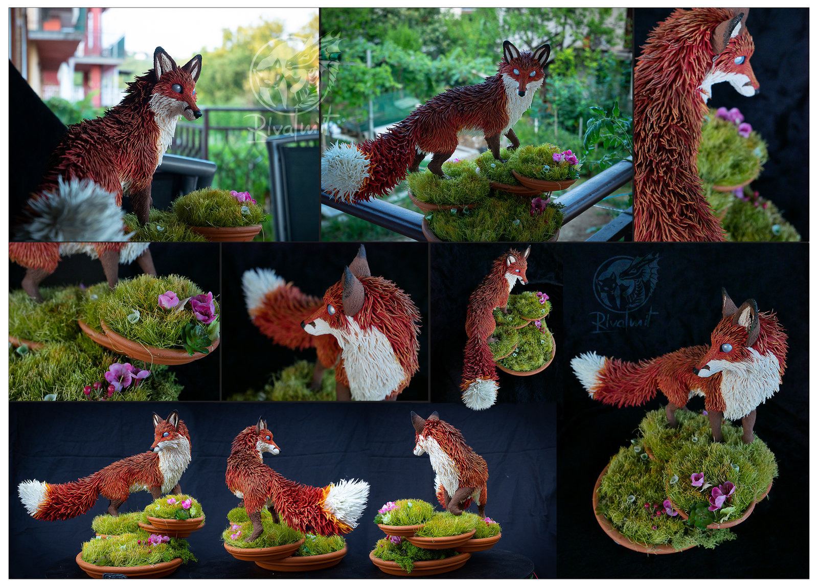 sculpture fox garden nature Fox of Nihon Teien