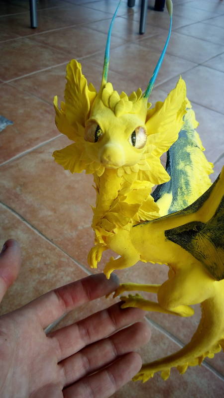  dragon companion sculpture balance ef25 eurofurence furry art flower ... why didn't I take more progress pics? .... Fuuu XD