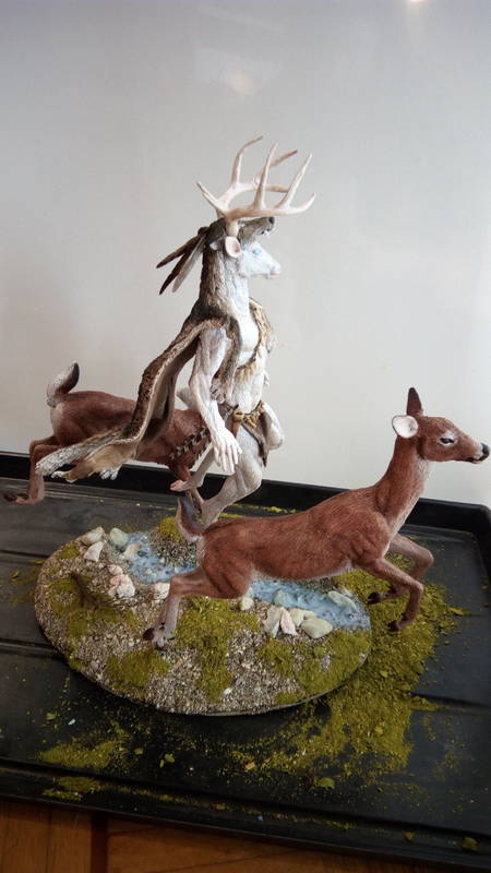  deer sculpture art anthropomorphic feral eurofurence ef25  the whole thing :) jumping over a crek