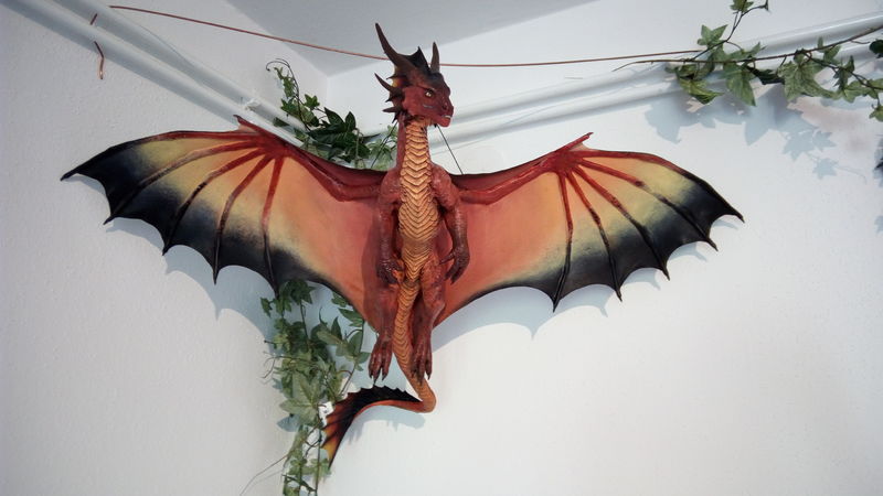  sculpture commission artwork dragon hanging huge eurofurence 23 Crossing the finishing line