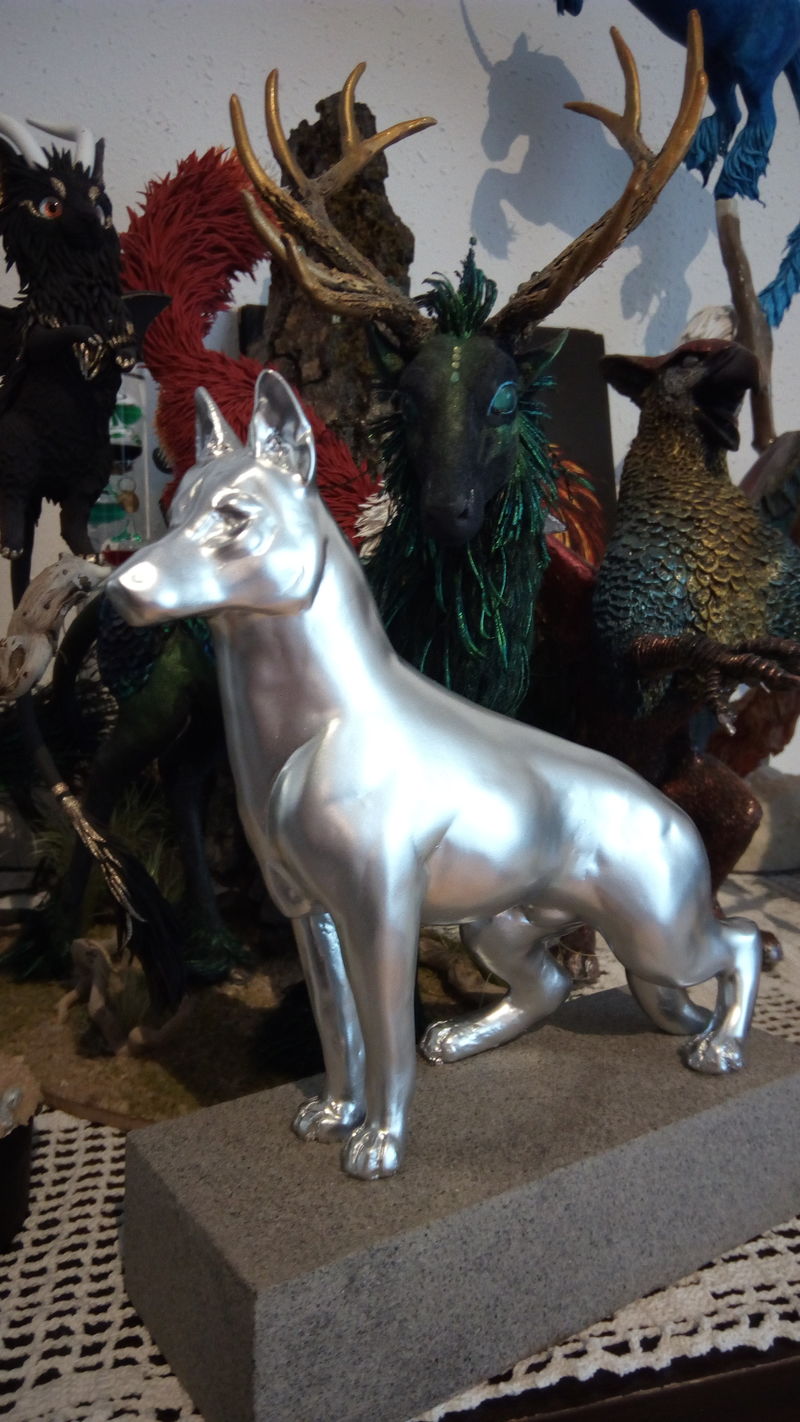  sculpture commission artwork shepherd trophy furry silver eurofurence 23 Silver beauty 