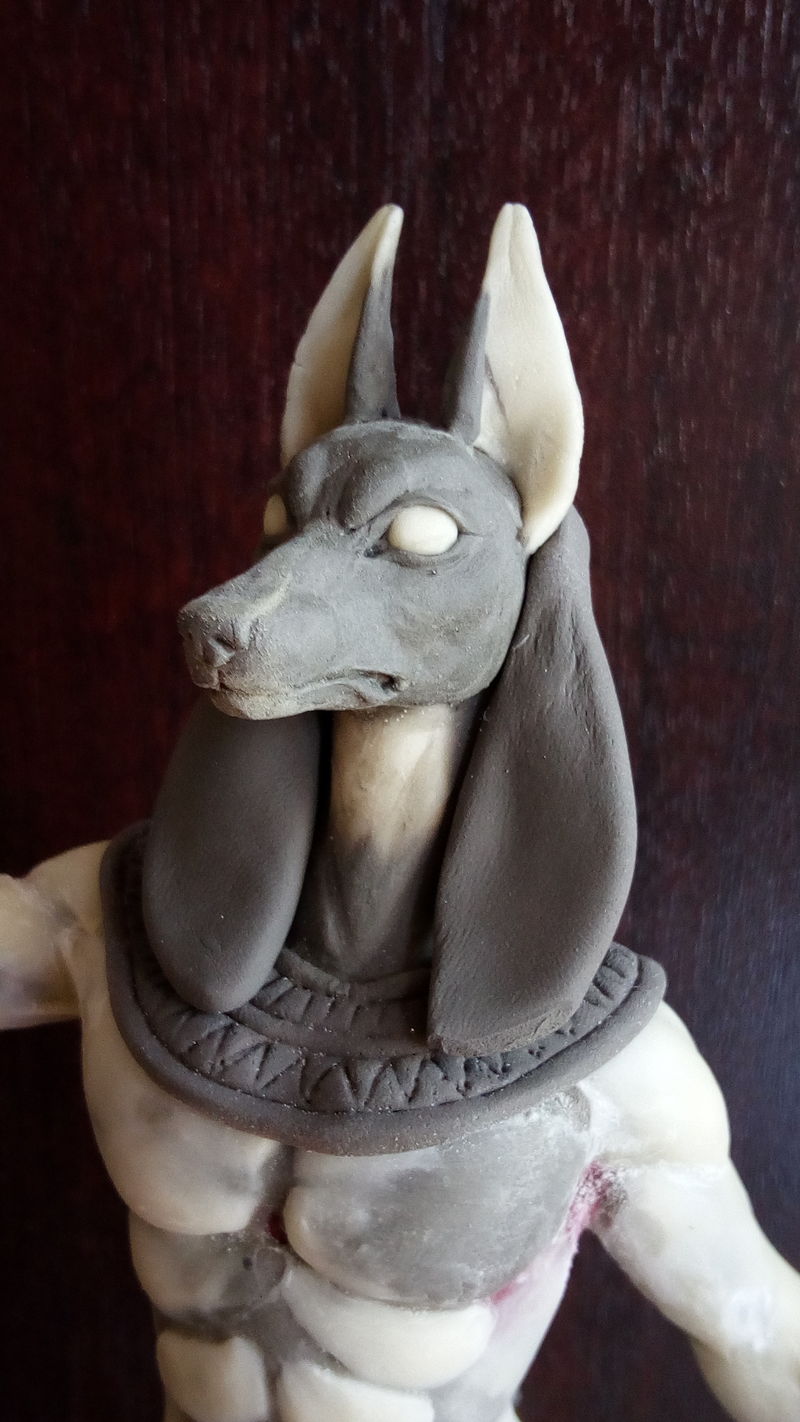  sculpture commission artwork anubis anthropomorphic egypt free standing balanced  eurofurence 23 he starts to resemble a god