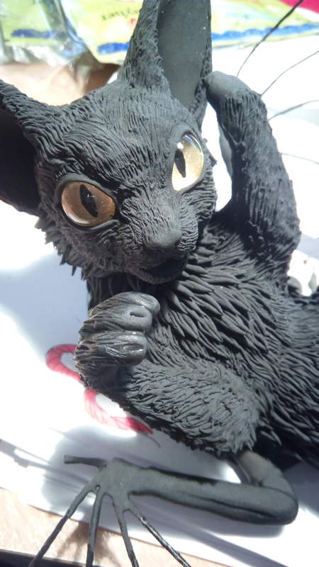  bat kitty batkitty art sculpture ef26 eurofurence yaen play Wings! And even more fur. looking well kept :)