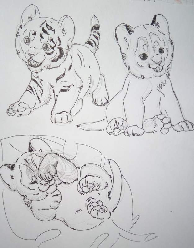  sculputre baby tiger art traditional baby tiger. Cause who does nopt love a baby tiger :3