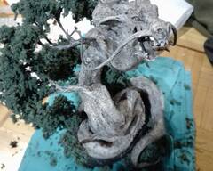 Bonsay tree dragon thing sculpture ef26 dragon eastern tree bonsay