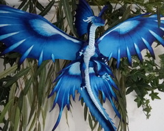 Hadopelagic - The blue dragon of the deep sea art sculpture dragon clay process mythology ef24 eurofurence blue