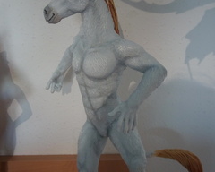 A Legend in disguise horse erotic sculpture art clay unicorn EF24 eurofurence