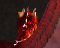 Akulatraxas sculpture commission artwork dragon furry companion balanced 
