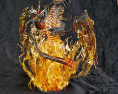 fire dragon burst dragon fire traditional sculpture