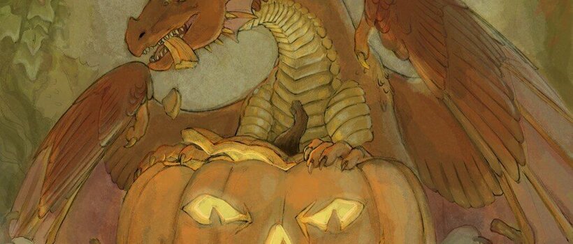 Haloween Dragon drawing dragon halloween