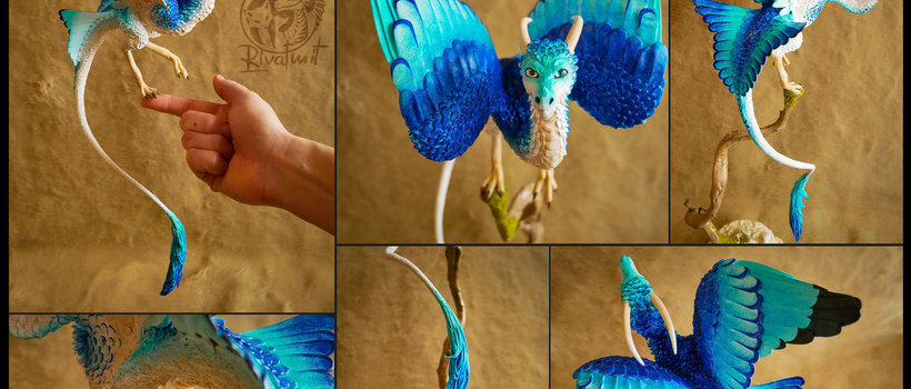 Windrunner  sculpture dragon companion balanced