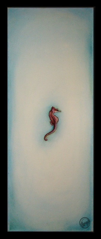 painting acrylic seahorse Seahorse