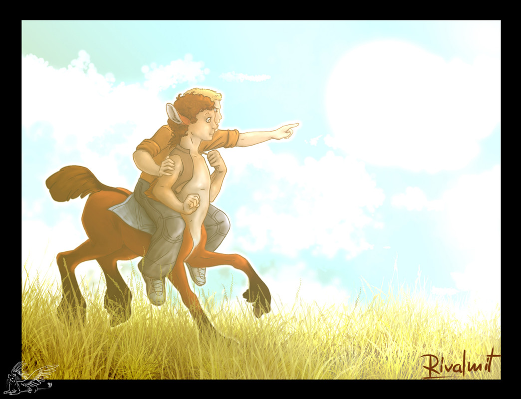 centaur digital drawing horse boy digital Centaur and a boy