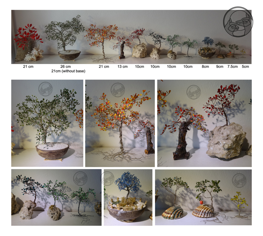 bonsai wire tree miniature sculpture Bonsai tree