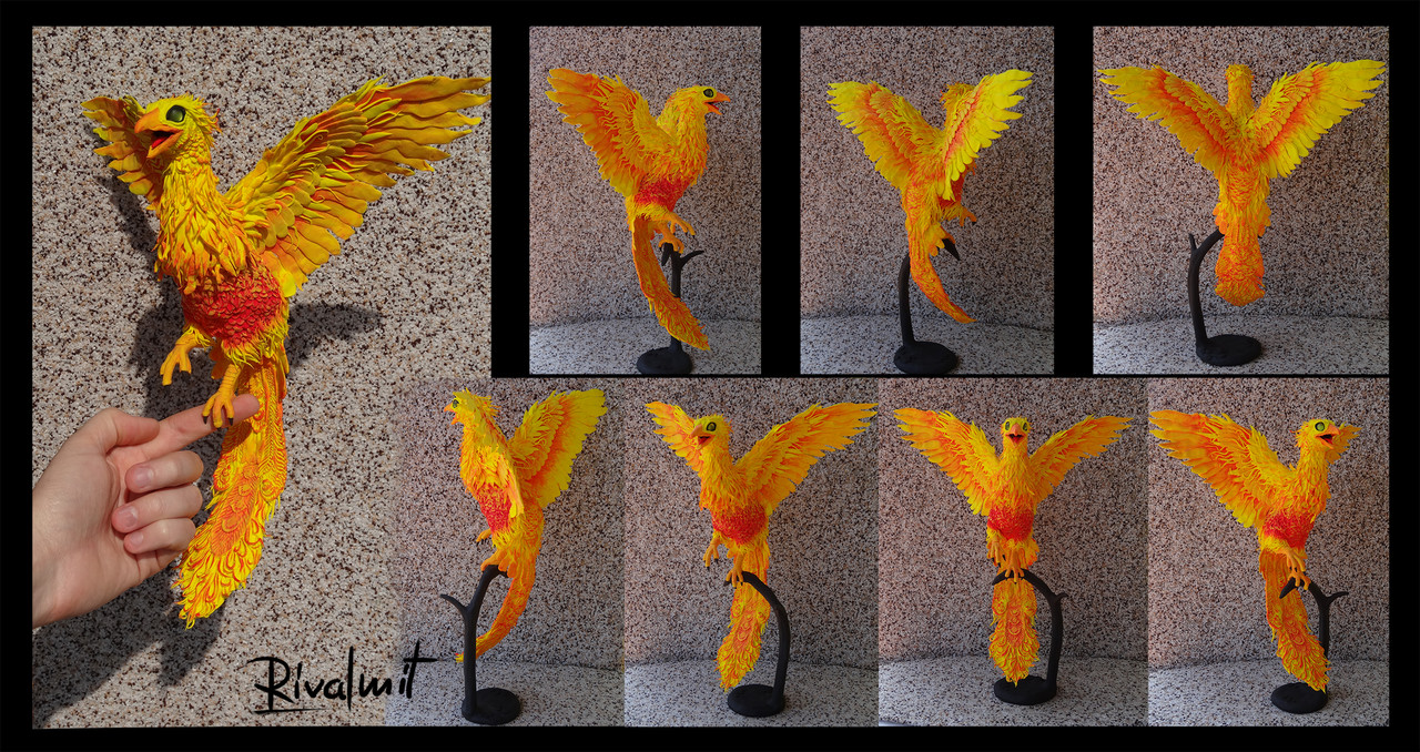 sculpture companion phoenix bird mythology Companion phoenix 