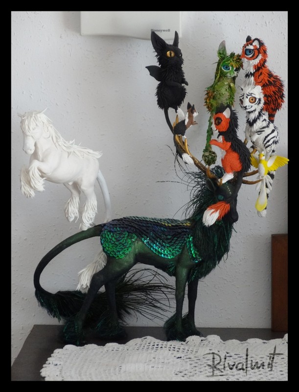 sculpture kirin deer dragon mythology  Kirin Deer