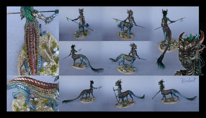 sculpture centaur dragon Sculptures Dragon centaur huntress  Sculptures