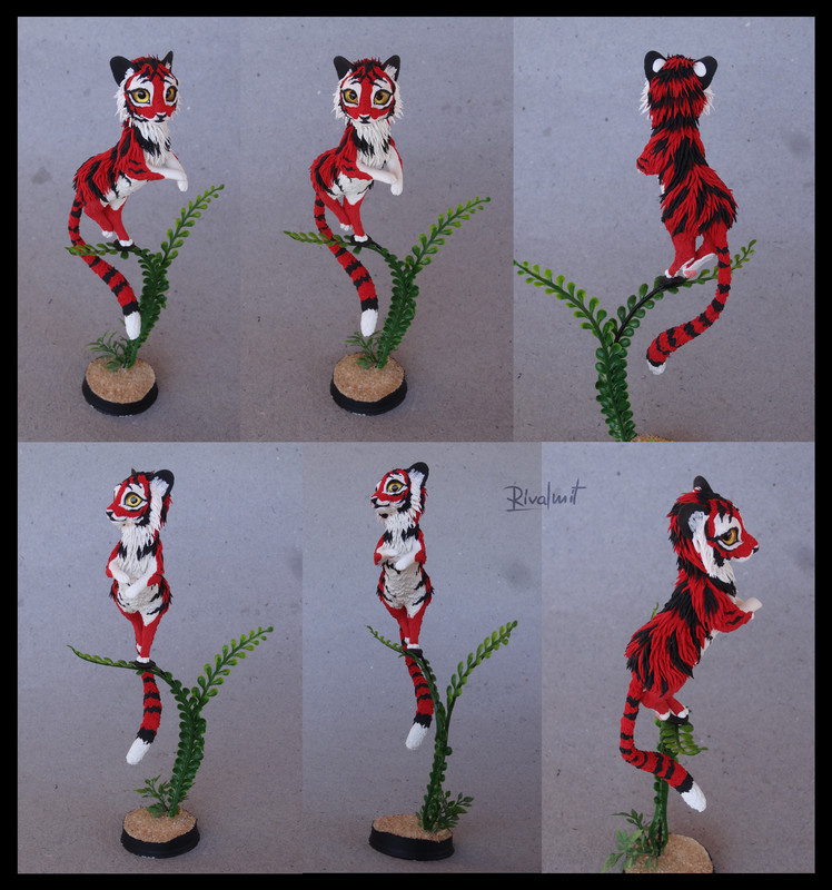 sculpture companion tiger Mini Tiger companion