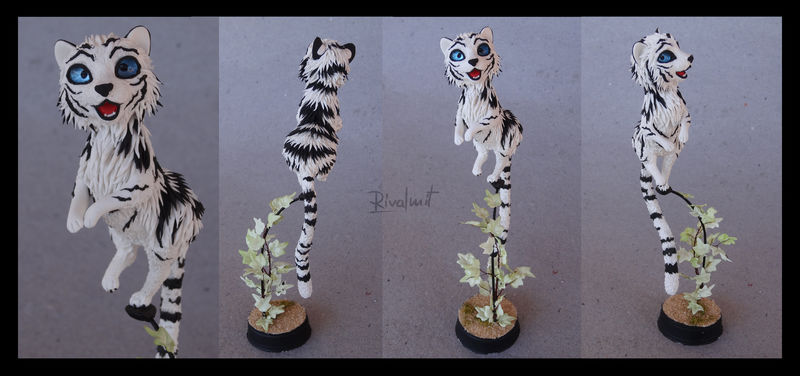 sculpture tiger companion Sculptures  The little white tiger  Sculptures