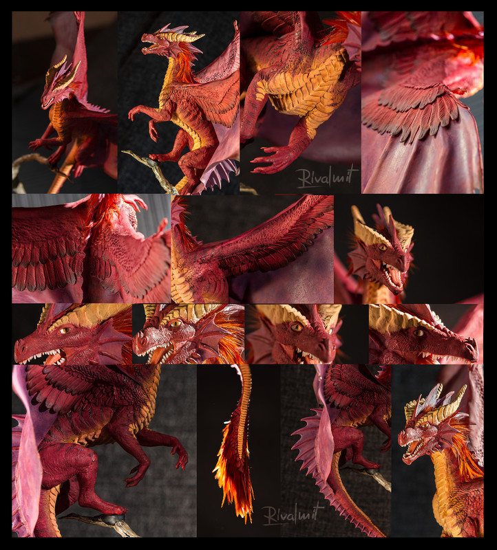sculpture companion dragon  Companion Large dragon Akulatraxas