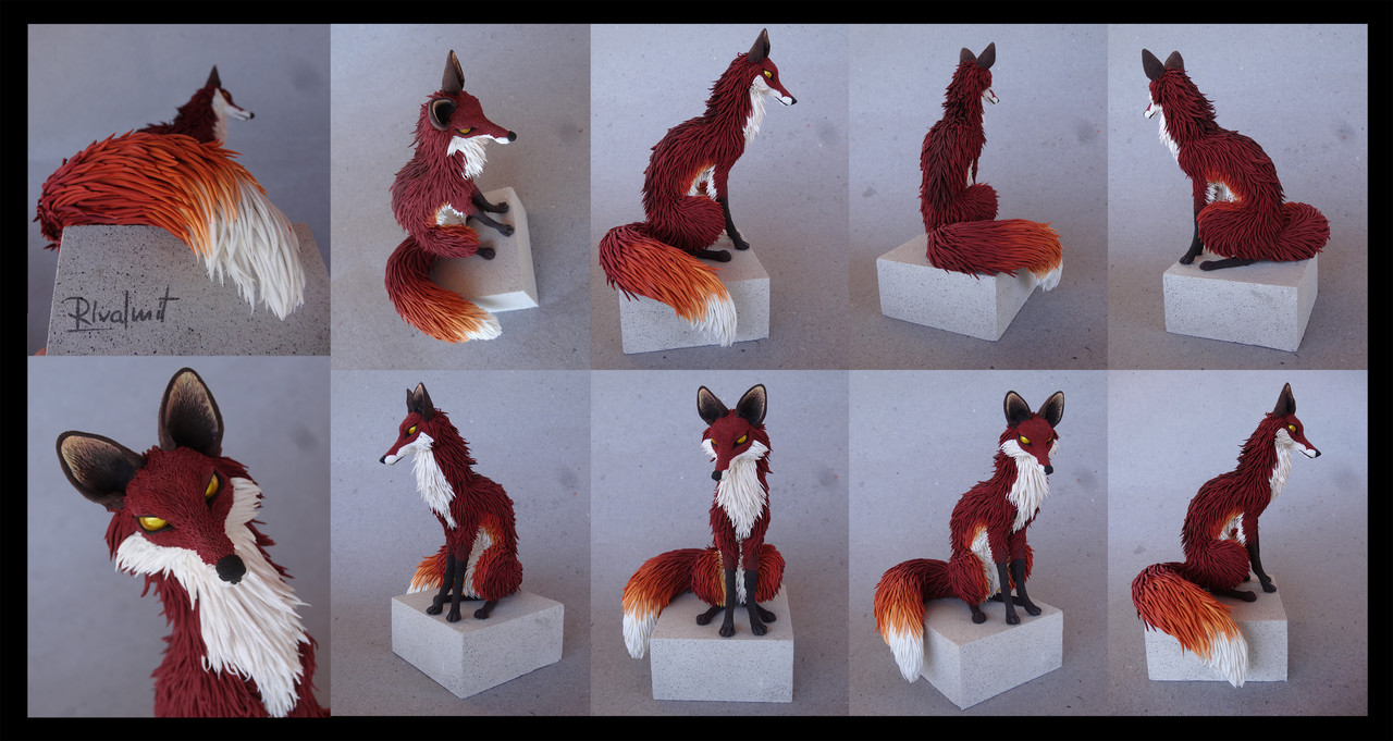 sculpture fox Fox of curiosity