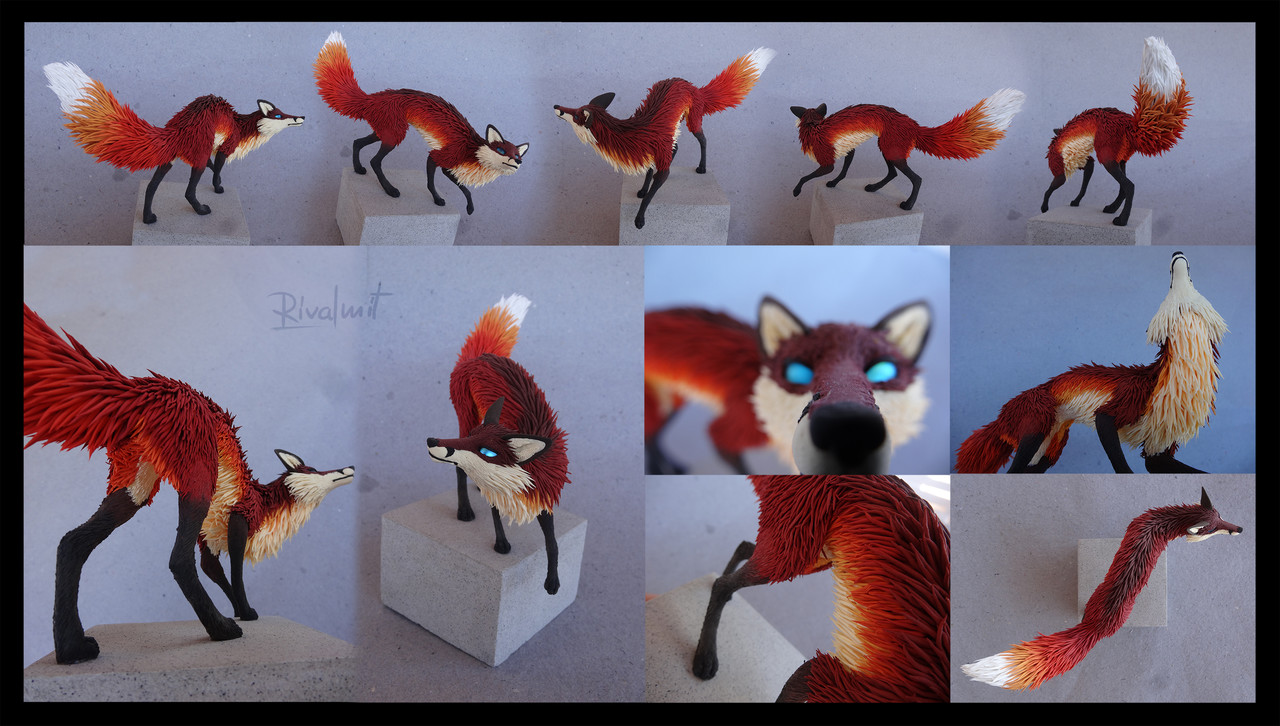 sculpture fox Fantasy Fox