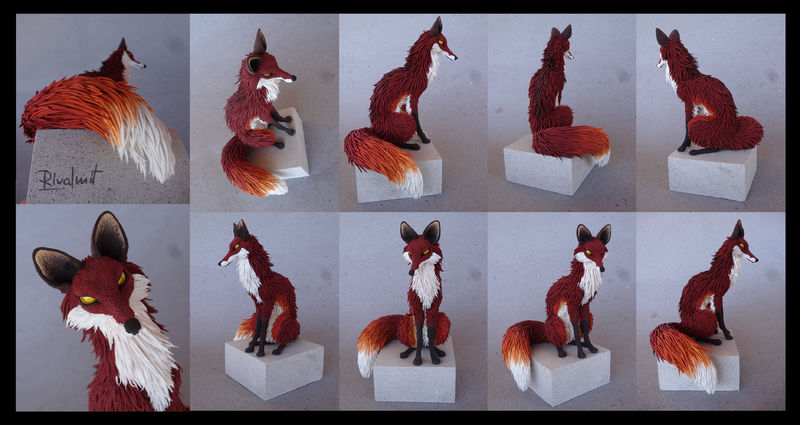 sculpture fox Sculptures Fox of curiosity Sculptures