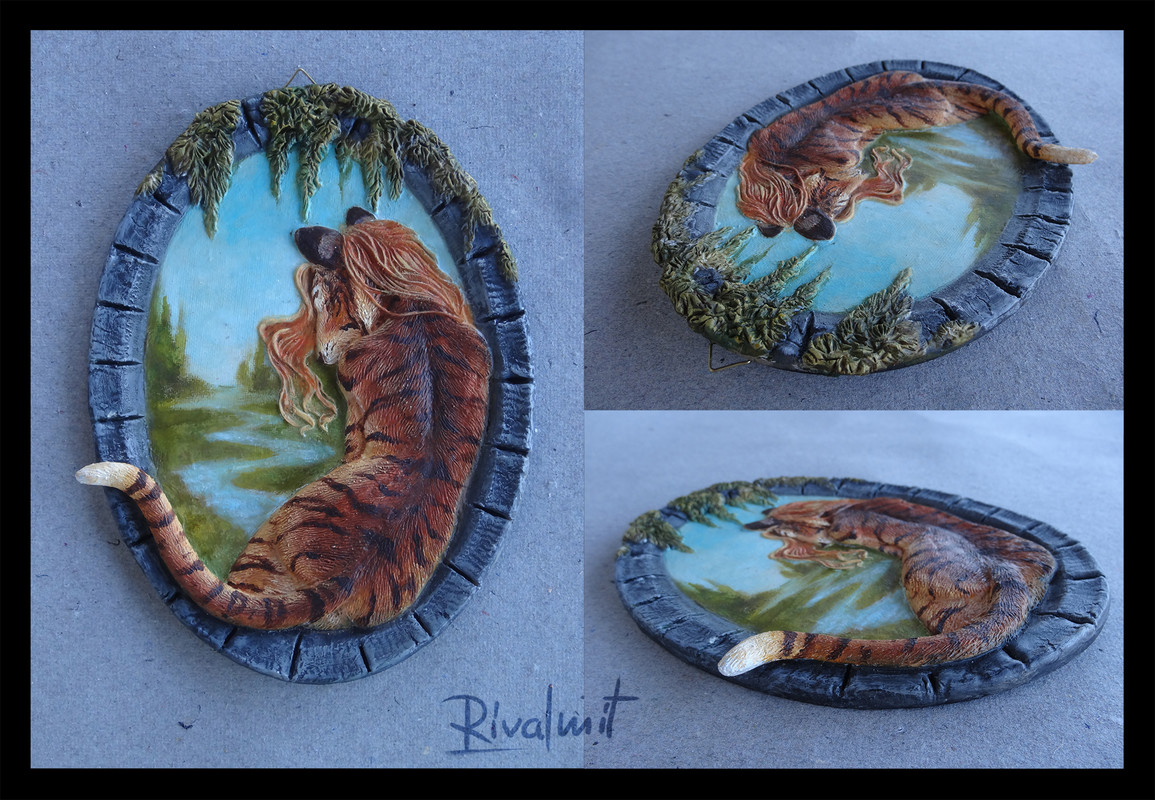eurofurence tiger 3d painting painting Wish for freedom 