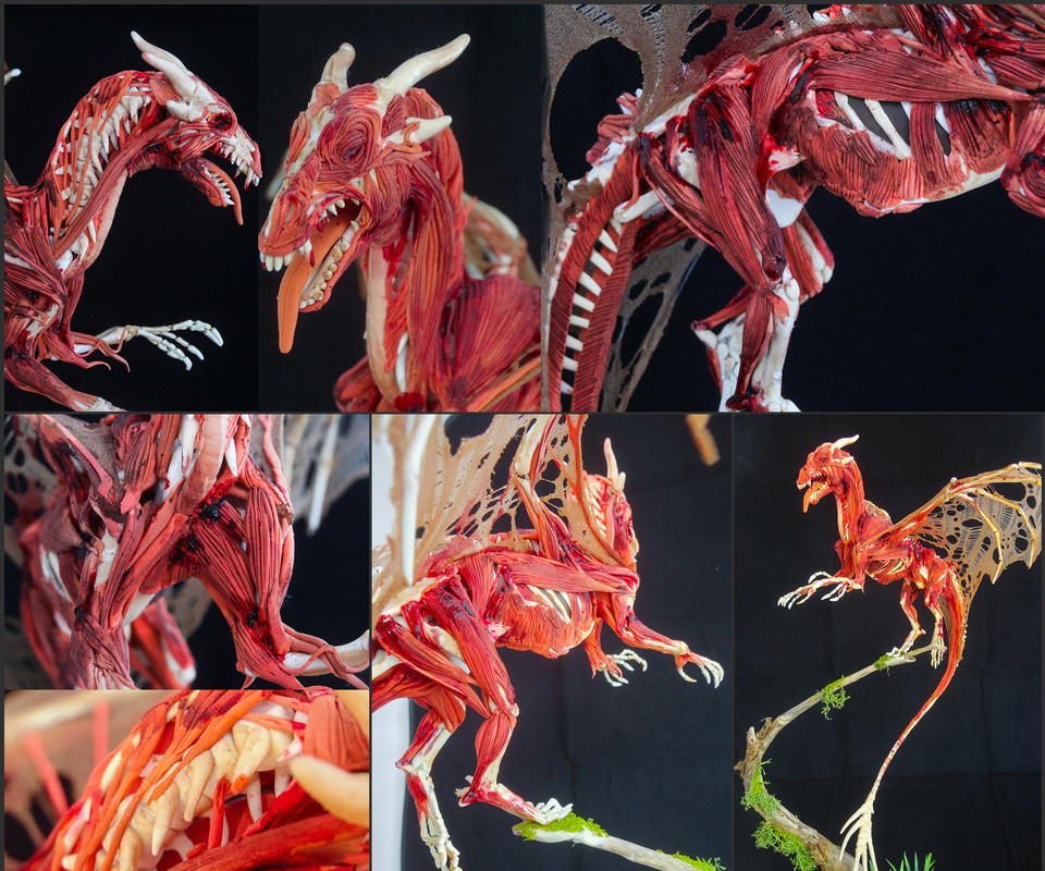 ef22 companion sculpture dragon skeleton The Price of Immortality