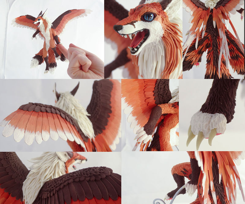 Haruki Companion fox werecreature companion sculpture