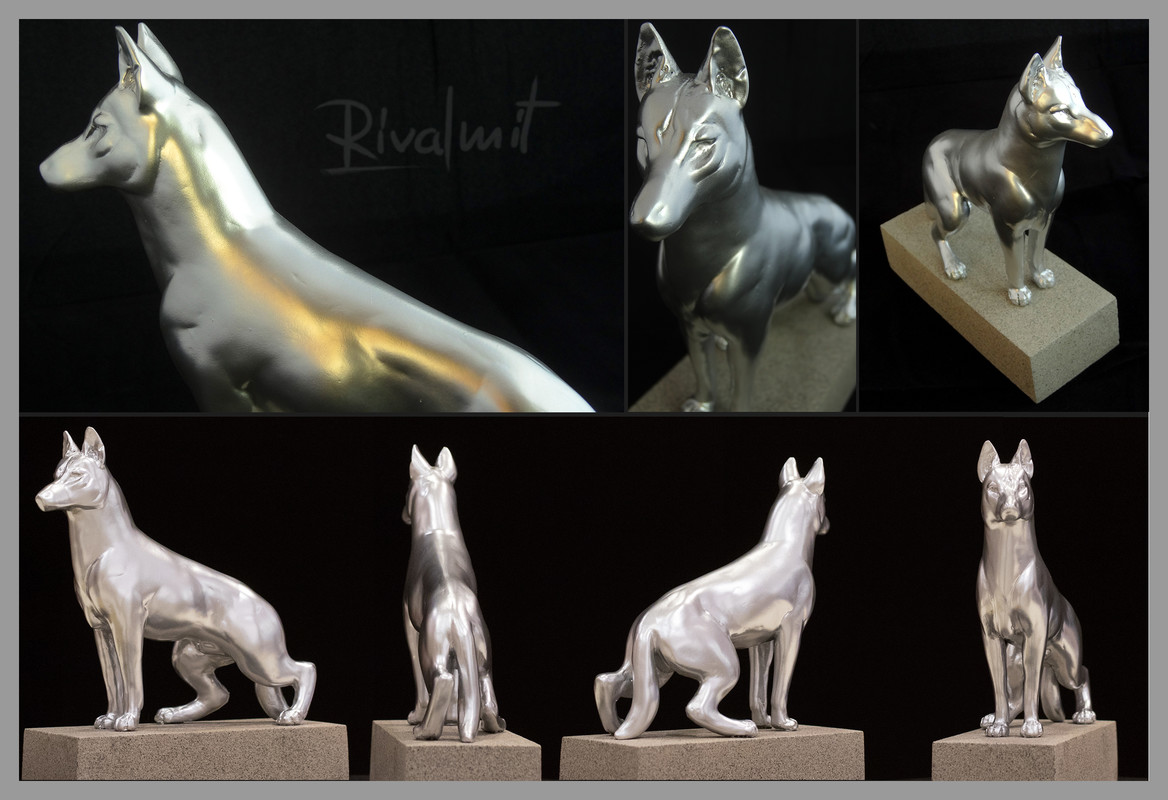 dog sculpture trophy Trophy of Heroes