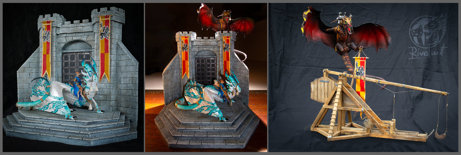 sculpture dragon warrior companion balancing ef Defender of the City - Warrior