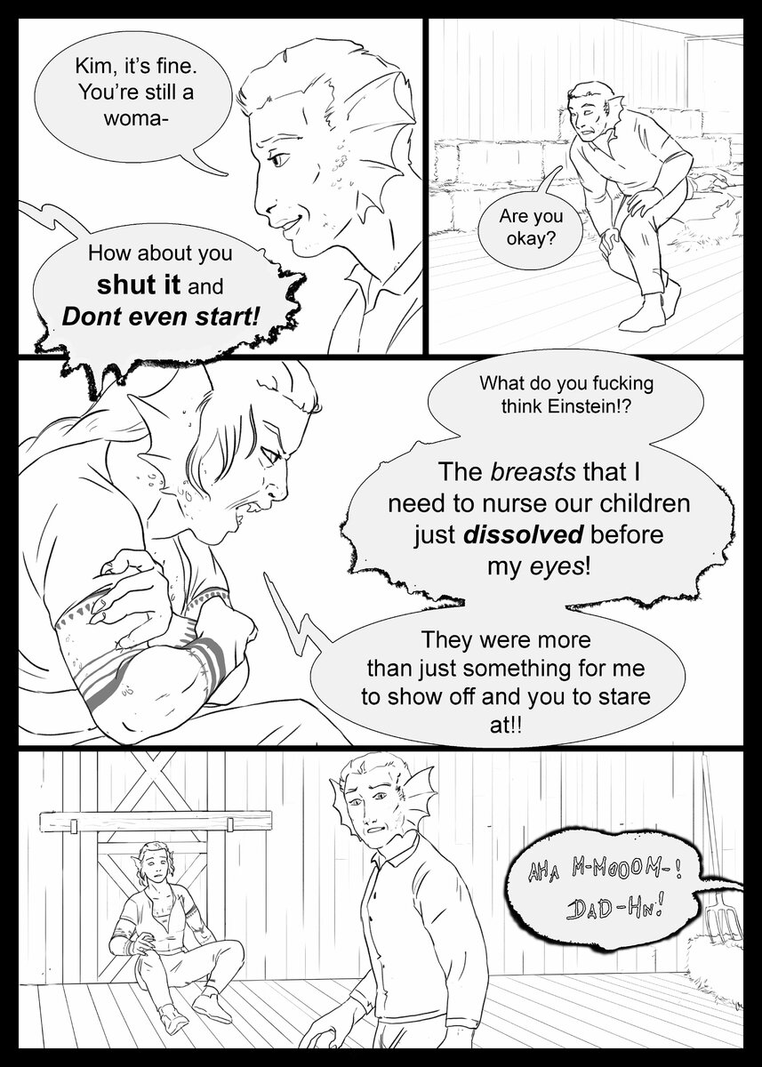 dragon transformation comic A family's strength