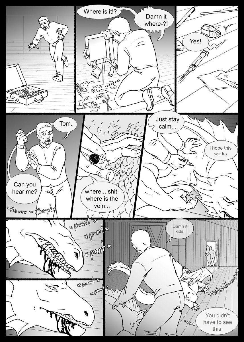 dragon transformation comic A family's strength