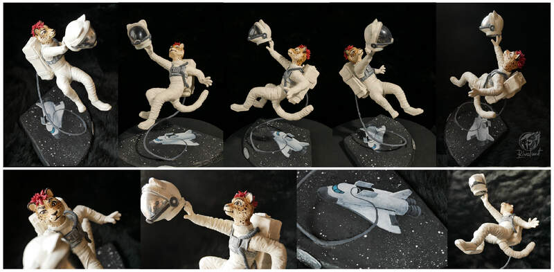 sculpture furvester astronaut Sculptures Furvester charity  Sculptures
