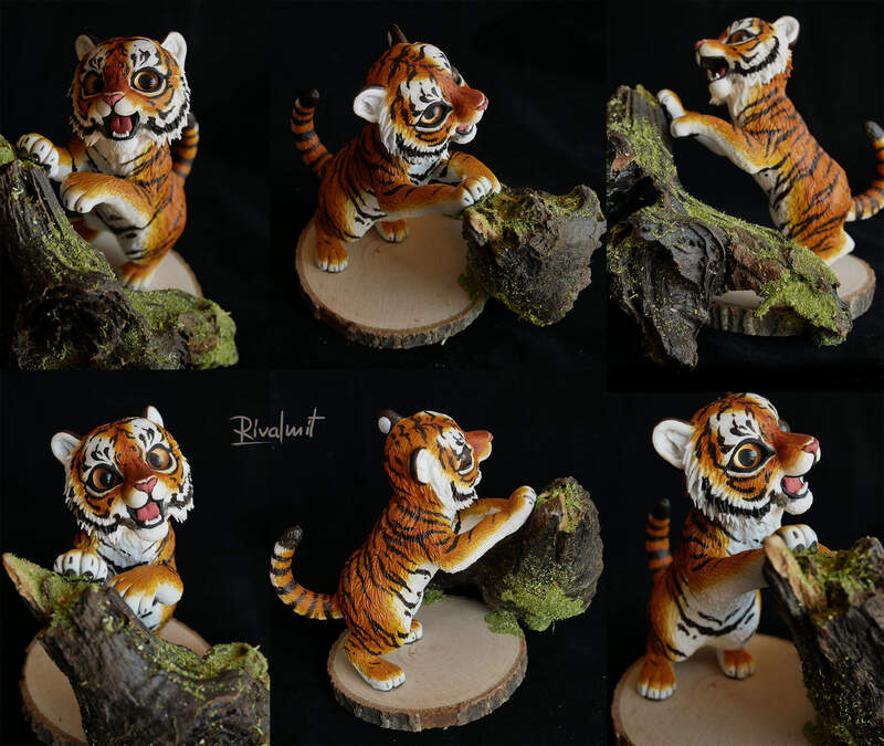 None Sculptures Baby tiger Sculptures