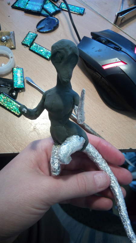  sculpture dragon dragoness female warrior tribal ef26 anthropomorphic Lady thingy already looks like a lady :D