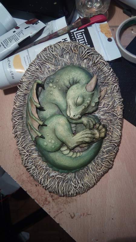  sculpture commission artwork dragon myth painting 3D art Awww :) 